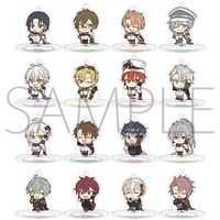 【アイドリッシュセブン】 キーホルダー B16◆ｽﾀﾝﾄﾞ付ｱｸｷｰCL原ViVimus BLACK or WH~