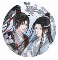 魔道祖師 天子笑 雙人馬口鐵胸章